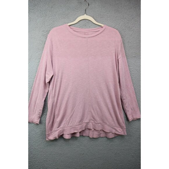 J.Jill Pima Elliptical Pink Tunic-Long Sleeves-Size Large/Petite - Picture 1 of 8
